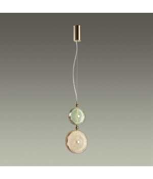 5412/13LC L-VISION ODL_EX23 8 золотой/зеленый/желтый металл/стекло Подвес LED 13W 4000K CARAMELLA-foto3