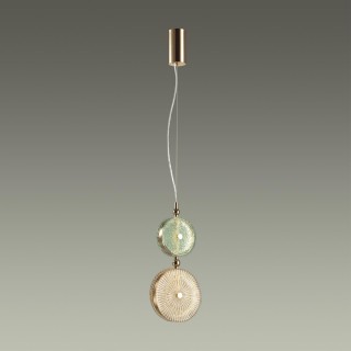 5412/13LC L-VISION ODL_EX23 8 золотой/зеленый/желтый металл/стекло Подвес LED 13W 4000K CARAMELLA-foto3