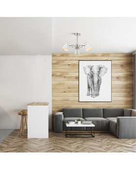 3591/3C MODERNI LN18 154 белый с матовым никелем Люстра на штанге E27 3*60W 220V ARUDIS-foto3