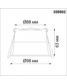 358902 SPOT NT22 227 черный Светильник встраиваемый светодиодный IP20 LED 4000К 12W 220V TRAN-foto2