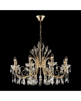 4977/8 HALL ODL23 435 золотой/хрусталь Люстра E14 8*40W VERSIA-foto3