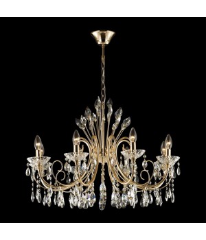 4977/8 HALL ODL23 435 золотой/хрусталь Люстра E14 8*40W VERSIA-foto3