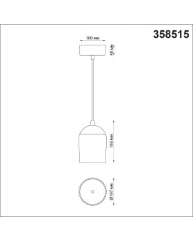 358515 OVER NT21 190 золото Светильник накладной светодиодный, провод 2м IP20 LED 4000K 15W 220V KAMP-foto2