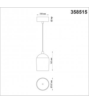 358515 OVER NT21 190 золото Светильник накладной светодиодный, провод 2м IP20 LED 4000K 15W 220V KAMP-foto2