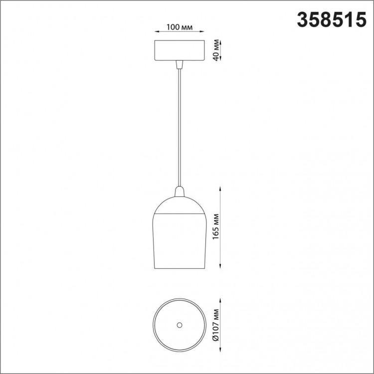 358515 OVER NT21 190 золото Светильник накладной светодиодный, провод 2м IP20 LED 4000K 15W 220V KAMP