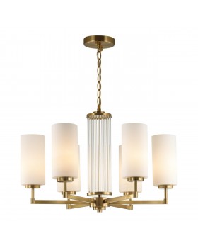 4990/6 HALL ODL23 403 матов. золотой/белый/стекло Люстра E27 6*40W KASALI-foto5