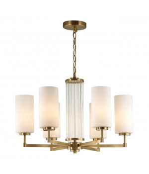 4990/6 HALL ODL23 403 матов. золотой/белый/стекло Люстра E27 6*40W KASALI-foto5