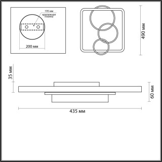 5246/71CL LEDIO LN23 черный, матовое золото Люстра потолочная LED 71W 4686Лм 220V BRENO-foto2