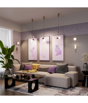 5011/8WL L-VISION ODL23 171 золотой матовый металл/акрил Бра LED 8W 3000K MARO-foto4