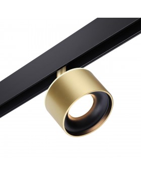 358981 SHINO NT22 047 бронза св. Трековый светильник для низковольного шинопровода с переключ. цв.температуры IP20 LED 3000К\4000К\6000К 12W вниз + 3W-foto5