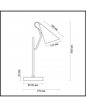 4439/1T MODERNI LN20 138 белый, золотой Настольная лампа E14 1*40W 220V WATSON-foto2