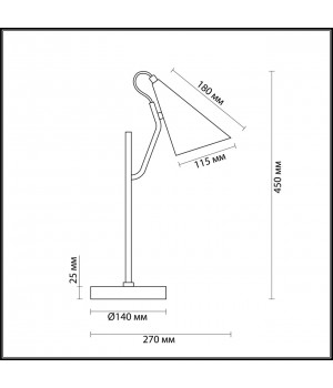 4439/1T MODERNI LN20 138 белый, золотой Настольная лампа E14 1*40W 220V WATSON-foto2