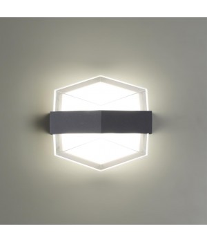 358574 STREET NT21 320 темно-серый Ландшафтный настенный светильник IP54 LED 4000K 12W 85-265V KAIMAS-foto4