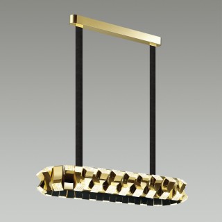 4993/80LA L-VISION ODL23 373 золотой/черный/металл/акрил Люстра LED 80W 3000K ASTURO-foto3