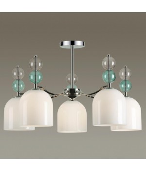5235/5C MODERNI LN23 хром Люстра потолочная E27 5*40W 220V GILLIAN-foto3
