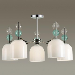 5235/5C MODERNI LN23 хром Люстра потолочная E27 5*40W 220V GILLIAN-foto3