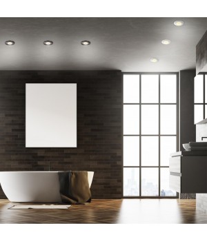 358342 SPOT NT19 265 черный Встраиваемый влагозащищённый диммир.св-к IP44 LED 3000К 8W REGEN-foto3