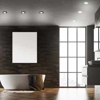 358342 SPOT NT19 265 черный Встраиваемый влагозащищённый диммир.св-к IP44 LED 3000К 8W REGEN-foto3