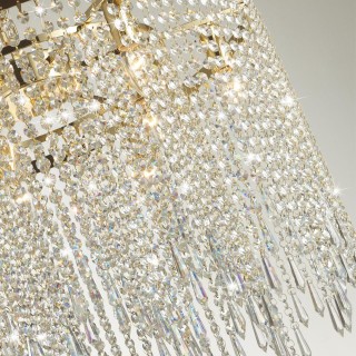 5028/12 MODERN ODL23 429 золотой/прозрачный металл/хрусталь Люстра E14 12*40W CHOKKA-foto5