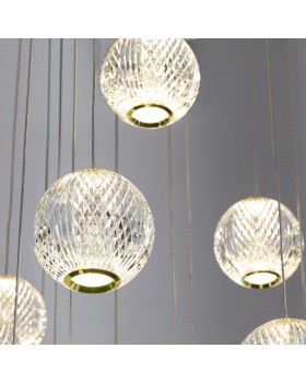 5008/120L L-VISION ODL23 417 золотой/прозрачный/металл/акрил Люстра каскадная LED 120W 4000K 6600Лм CRYSTAL-foto6