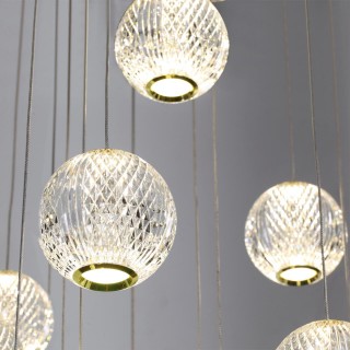 5008/120L L-VISION ODL23 417 золотой/прозрачный/металл/акрил Люстра каскадная LED 120W 4000K 6600Лм CRYSTAL-foto6