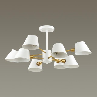 4465/8C MODERNI LN20 138 белый, золотой Люстра потолочная E14 8*60W 220V KENIA-foto4