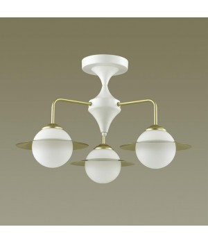 3666/3C MODERNI LN18 105 белый/золотой Люстра потолочная E14 3*60W 220V PRISCILLA-foto3