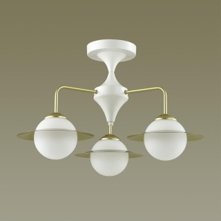 3666/3C MODERNI LN18 105 белый/золотой Люстра потолочная E14 3*60W 220V PRISCILLA-foto3