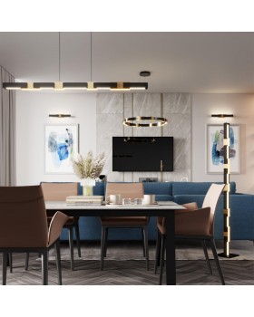 4991/40L L-VISION ODL23 381 черный/золотой/металл/акрил Люстра LED 40W 3000K FIERRO-foto4