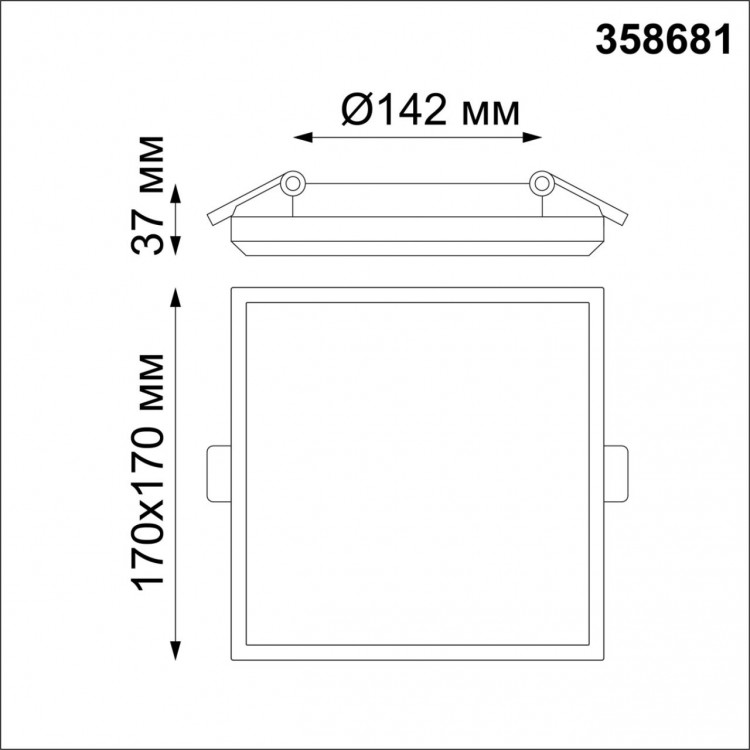 358681 SPOT NT21 290 белый Светильник встраиваемый влагозащищенный IP54 LED 4000K 20W 100-240V PANDORA