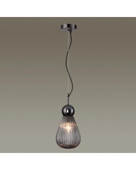 5417/1 MODERN ODL_EX23 17 черный хром/дымчатый/металл/стекло Подвес E14 1*40W ELICA-foto3