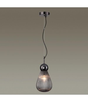5417/1 MODERN ODL_EX23 17 черный хром/дымчатый/металл/стекло Подвес E14 1*40W ELICA-foto3