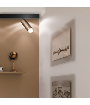 358988 SHINO NT22 046 бронза светлая/черный Трековый светильник для низковольного шинопровода IP20 LED 4000K 15W 48V FLUM-foto3