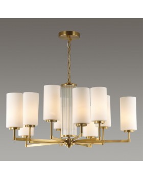 4990/10 HALL ODL23 403 матов. золотой/белый/стекло Люстра E27 10*40W KASALI-foto3