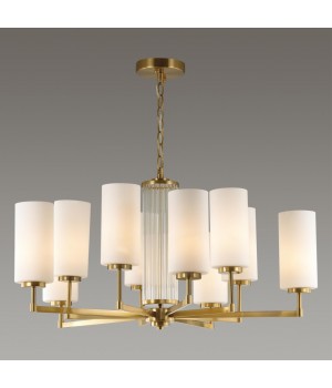 4990/10 HALL ODL23 403 матов. золотой/белый/стекло Люстра E27 10*40W KASALI-foto3