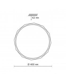 2045/DL PALE SN 089 Светильник пластик/белый/прозрачный LED 48Вт 4000K D400 IP43 GINO-foto2