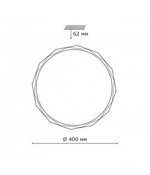 2045/DL PALE SN 089 Светильник пластик/белый/прозрачный LED 48Вт 4000K D400 IP43 GINO-foto2