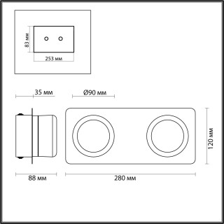 5206/10WL VINTAGE никель Бра IP44 LED 2*5W 4000K 220V ORTEGA-foto2