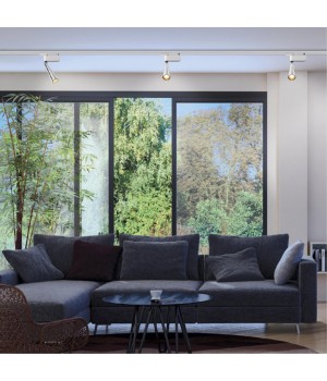 357863 PORT NT18 082 белый/черный Светильник трековый однофазный трехжильный IP20 LED 3000К 23W 220-240V ZEUS-foto3