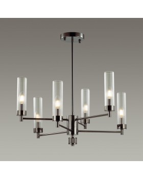 5275/6C CLASSI LN23 121 черный хром Люстра потолочная E14 6*40W 220V KAMILLA-foto3