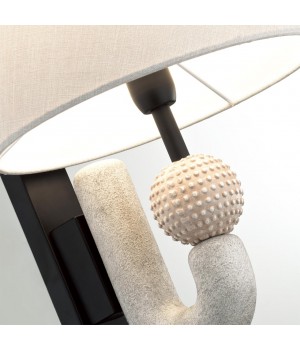 5410/1W MODERN ODL_EX23 31 черный матов./бежевый металл/полирезин/ткань Бра E14 1*40W BAGEL-foto6