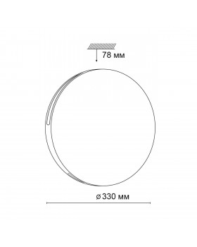 3040/CL PALE SN 022 Светильник пластик/белый/хром LED 30Вт 4000К D330 IP43 VALE-foto2