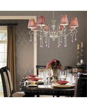 3393/8 CLASSIC ODL17 466 мат.золото/серебр.патина/хрусталь Люстра E14 8*40W 220V GAELLORI-foto3