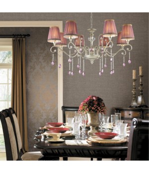 3393/8 CLASSIC ODL17 466 мат.золото/серебр.патина/хрусталь Люстра E14 8*40W 220V GAELLORI-foto3