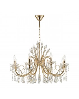 4977/8 HALL ODL23 435 золотой/хрусталь Люстра E14 8*40W VERSIA-foto5