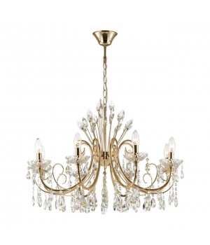 4977/8 HALL ODL23 435 золотой/хрусталь Люстра E14 8*40W VERSIA-foto5