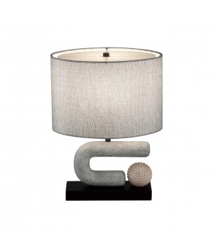 5410/1TA MODERN ODL_EX23 31 черный матов./серый металл/полирезин/ткань Настольная лампа E27 1*60W BAGEL-foto6