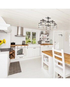 3504/5C COUNTY LN18 173 хром Люстра потолочная E27 5*60W 220V ROTONDUM-foto3