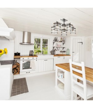 3504/5C COUNTY LN18 173 хром Люстра потолочная E27 5*60W 220V ROTONDUM-foto3