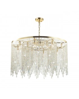 5028/12 MODERN ODL23 429 золотой/прозрачный металл/хрусталь Люстра E14 12*40W CHOKKA-foto4